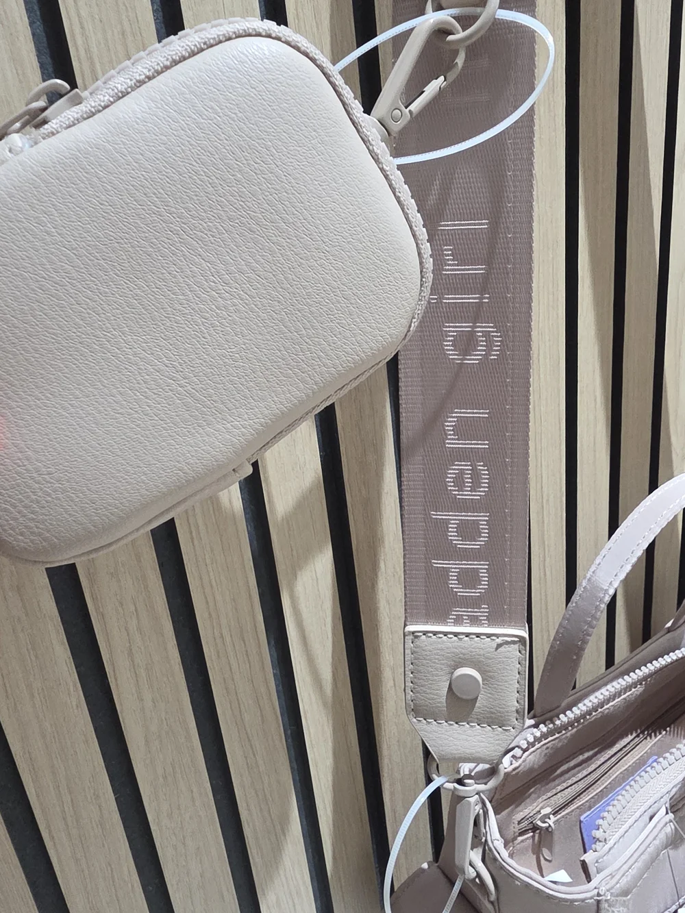 Madden Girl TAUPE Crossbody Mini Tote Bag with Removable Strap